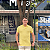 Polo Tommy Hilfiger Amarelo Creme The 1985 Polo Shirt Regular Fit 32346 - Imagem 1