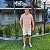 Camisa Social Linho Manga Curta Caqui Logo Clássico Azul Royal - Imagem 6