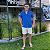 Camisa Social Linho Manga Curta Azul Royal Logo Clássico Laranja - Imagem 6