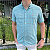 Camisa Ralph Lauren Xadrez Manga Curta Verde Claro Listras Vermelho Logo Colorido - Imagem 2