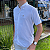 Camisa Social Ralph Lauren Linha Oxford Manga Curta Branco Logo Colorido - Imagem 3