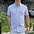 Camisa Ralph Lauren Xadrez Manga Curta Listra Azul Claro Vermelho Logo Colorido - Imagem 2