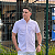 Camisa Social Ralph Lauren Linha Oxford Manga Curta Rosa Claro Logo Colorido - Imagem 4