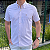 Camisa Social Ralph Lauren Linha Oxford Manga Curta Rosa Claro Logo Colorido - Imagem 2