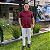 Camisa Social Ralph Lauren Tricoline Manga Curta Bordo Logo Colorido - Imagem 5