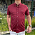 Camisa Social Ralph Lauren Tricoline Manga Curta Bordo Logo Colorido - Imagem 2