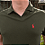 Polo Ralph Lauren Gola V Verde Militar Logo Clássico Vermelho - Imagem 2