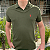Polo Ralph Lauren Gola V Verde Militar Logo Clássico Vermelho - Imagem 3