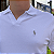 Polo Ralph Lauren Gola V Branco Logo Clássico Cinza - Imagem 2