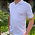 Polo Ralph Lauren Gola V Branco Logo Clássico Cinza - Imagem 5