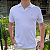 Polo Ralph Lauren Gola V Branco Logo Clássico Cinza - Imagem 3