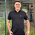 Polo Ralph Lauren Gola V Preto Logo Clássico Branco - Imagem 1