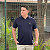 Polo Ralph Lauren Gola V Marinho Logo Clássico Amarelo - Imagem 4