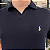 Polo Ralph Lauren Gola V Marinho Logo Clássico Amarelo - Imagem 2