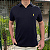 Polo Ralph Lauren Gola V Marinho Logo Clássico Amarelo - Imagem 3