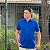 Polo Ralph Lauren Gola V Azul Royal Logo Clássico Amarelo - Imagem 4