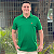 Polo Ralph Lauren Gola V Verde Bandeira Logo Clássico Laranja - Imagem 1
