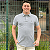 Polo Tommy Hilfiger Cinza Mescla Regular Fit Logo Clássico - Imagem 1