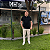 Polo Tommy Hilfiger Preto Regular Fit Logo Clássico - Imagem 5
