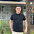 Polo Tommy Hilfiger Preto Regular Fit Logo Clássico - Imagem 1