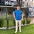 Polo Tommy Hilfiger Azul Royal Regular Fit Logo Clássico - Imagem 5