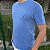 Camiseta Nautica Azul Royal Estonada Clássica Bordado - Imagem 4
