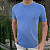 Camiseta Nautica Azul Royal Estonada Clássica Bordado - Imagem 2