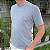 Camiseta Nautica Cinza Mescla Clássica Bordado - Imagem 3