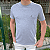 Camiseta Nautica Cinza Mescla Clássica Bordado - Imagem 2