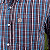 Camisa Social Txc Xadrez Manga Longa Azul Listras Preto 29139L Com Bolso - Imagem 2