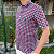 Camisa Social Txc Xadrez Manga Curta Tricoline Vermelho 29252C Com Bolso - Imagem 5