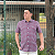 Camisa Social Txc Xadrez Manga Curta Tricoline Vermelho 29252C Com Bolso - Imagem 4