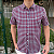 Camisa Social Txc Xadrez Manga Curta Tricoline Vermelho 29252C Com Bolso - Imagem 3