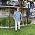 Camisa Social Txc Xadrez Manga Longa Oxfordine Azul Bordada 29259L Com Bolso - Imagem 6