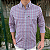 Camisa Social Txc Xadrez Manga Longa Verde Listras Marinho 29236L Com Bolso - Imagem 3