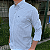 Camisa Social Txc Xadrez Manga Longa Tricoline Bordada 29235L Com Bolso - Imagem 5