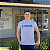 Camiseta Nautica Cinza Mescla Logo Estampado Silk - Imagem 1