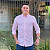 Camisa Tommy Hilfiger Manga Longa Xadrez Rosa Claro Regular Fit - Imagem 1