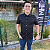 Camisa Tommy Hilfiger Manga Curta Preto Bolso Regular Fit - Imagem 5