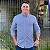 Camisa Tommy Hilfiger Manga Longa Xadrez Azul Royal Regular Fit - Imagem 1