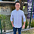 Camisa Tommy Hilfiger Manga Longa Listrado Azul Claro Regular Fit - Imagem 5