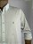 Camisa Social Oxford Manga Longa Branco Logo Clássico Cinza - Imagem 3