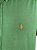 Camisa Social Oxford Manga Curta Verde Bandeira Logo Clássico Laranja - Imagem 3