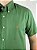 Camisa Social Oxford Manga Curta Verde Bandeira Logo Clássico Laranja - Imagem 2