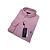 Camisa Social Oxford Manga Longa Rosa Claro Logo Clássico Celeste - Imagem 5