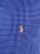Camisa Ralph Lauren Quadriculada Manga Longa Azul Royal Logo Clássico Laranja - Imagem 3