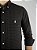 Camisa Ralph Lauren Xadrez Manga Longa Preto Listra Laranja Logo Clássico Branco - Imagem 2