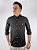 Camisa Ralph Lauren Xadrez Manga Longa Preto Listra Laranja Logo Clássico Branco - Imagem 1