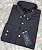 Camisa Ralph Lauren Quadriculada Manga Longa Preto Logo Clássico Vermelho - Imagem 3
