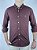 Camisa Ralph Lauren Xadrez Manga Longa Bordo Listra Preto Logo Clássico Celeste - Imagem 4